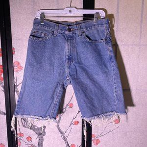 Custom Faded Glory Distressed Denim Shorts